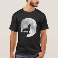 Pleine lune Dachshund Howling amusant Halloween
