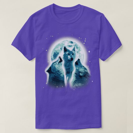 T-shirt Pleine lune des loups (Design devant)