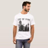 T-shirt Pleure De Peur Horreur Éffrayante Haunted Cool Jeu (Devant entier)