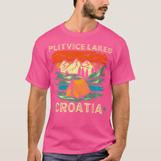 T-shirt Plitvice Lacs Croatie Parc national Tente de campi
