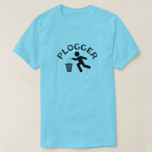 T-shirt Plogger avec l'icône Plogging de coureur