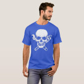T-shirt Plomber Pipefitter Wrench Skull Plumer (Devant entier)