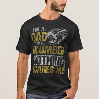 T-shirt Plomberie Papa Plombier Vintage JE SUIS Un Papa Et
