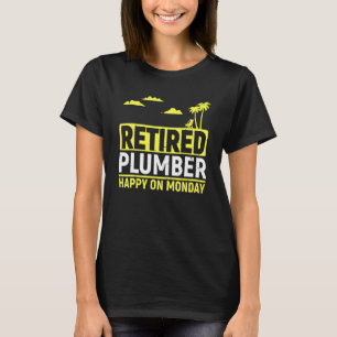 T-shirt Plomberie Retraitée Pour Hommes Plumbing Pipe Fitt