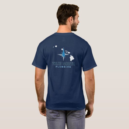T-shirt Plomberie True North (Dos entier)