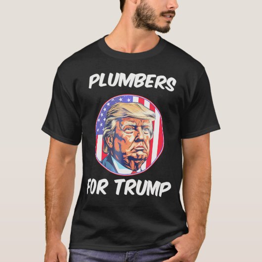 T-shirt Plombeurs Pour Trump Pro Trump - Président du drap (Devant)