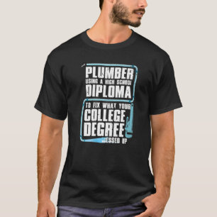 T-shirt Plombier pour hommes et femmes outils de steamfitt