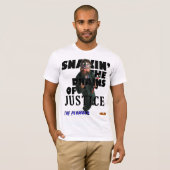 T-shirt Plombier - Snakin les drains de la justice ! (Devant entier)