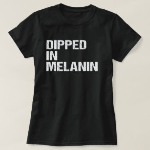 T-shirt Plongé Dans Melanin Fier Africain Noir Histoire Ca
