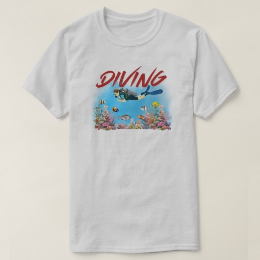 T-shirt plongée (Design devant)