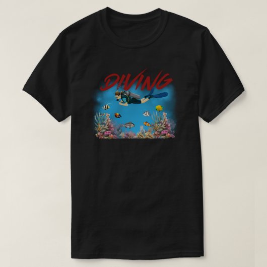 T-shirt plongée (Design devant)