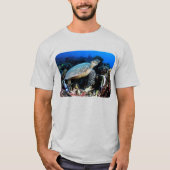 T-shirt Plongée avec tortue et poisson (Devant)