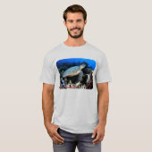 T-shirt Plongée avec tortue et poisson (Devant entier)