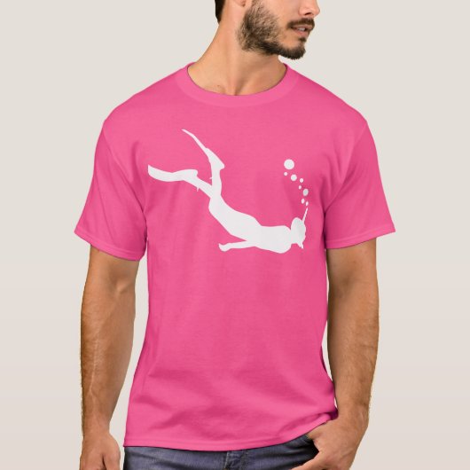 T-shirt Plongée avec tuba (Devant)