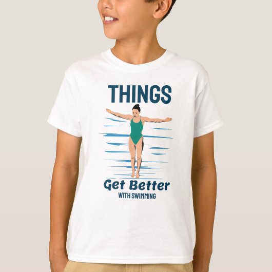 T-shirt Plongée cool - Les Choses S'Améliorent Avec La Bai (Devant)