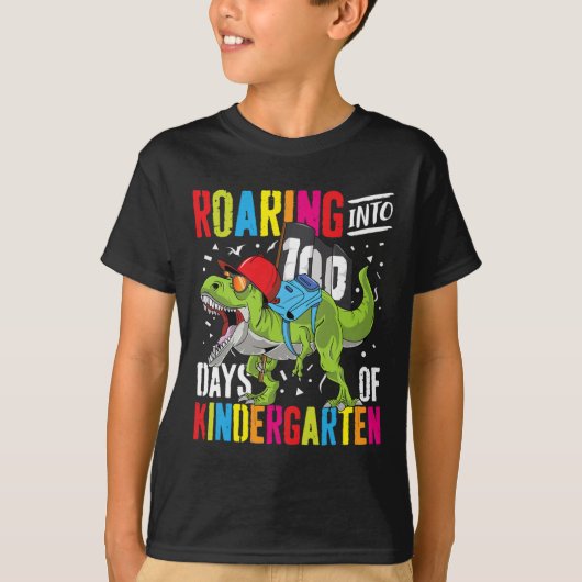 T-shirt Plongée Dans 100 Jours Jardin D'Enfants Amusants T (Devant)