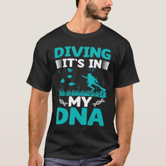 T-shirt Plongée dans mon ADN I Scuba Diver (Devant)