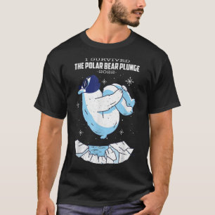 T-shirt Plongée de l'ours polaire vintage avec masque faci