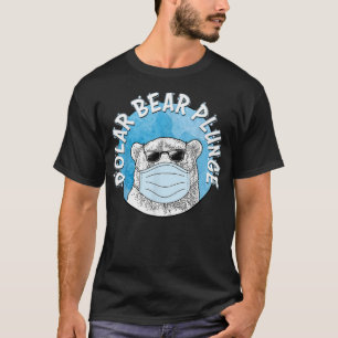 T-shirt Plongée de l'ours polaire vintage avec masque faci