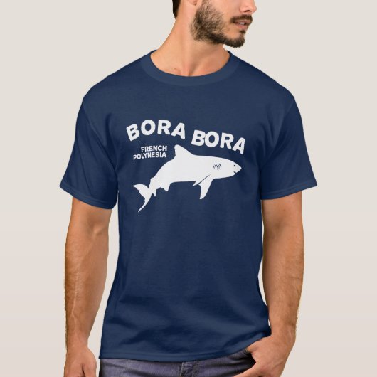 T-shirt Plongée De Requin À Bora Bora (Devant)