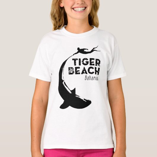 T-shirt Plongée de requins à Tiger Beach (Devant)