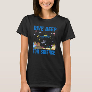 T-shirt Plongée Deep Pour Science Plongée Sous-Marine Biol