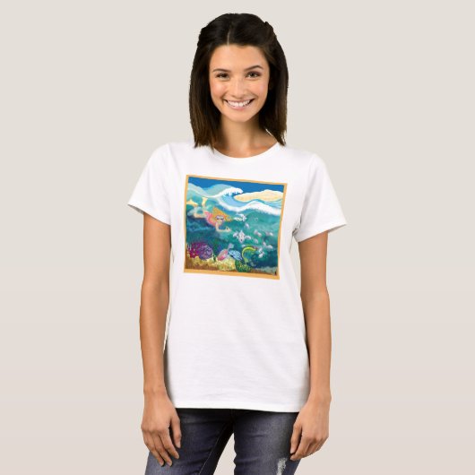 T-shirt Plongée en mer (Devant entier)