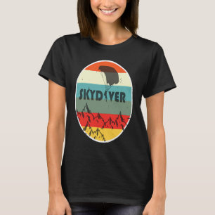 T-shirt Plongée en parachute Vintage Parachutiste Saut de