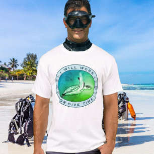 T-shirt Plongée en scaphandre drôle