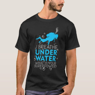 T-shirt Plongée en scaphandre Je respire sous l'eau Je sui