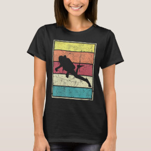 T-shirt Plongée en scaphandre. Rétro Vintage Classique Ave