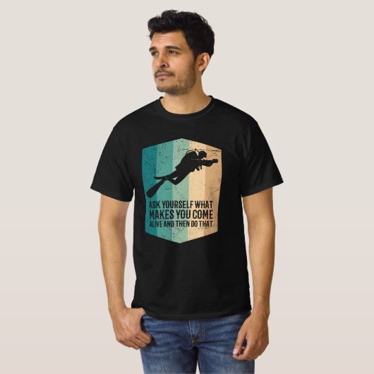 T-shirt Plongée Est Comme Voler Plongée Plongée Plongée (Devant entier)