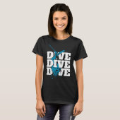T-shirt Plongée Et Plongeur Plus Profond Océan Mer De Scub (Devant entier)
