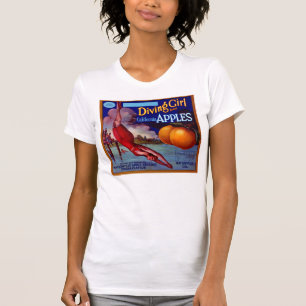T-shirt Plongée Fille Californie Pommes