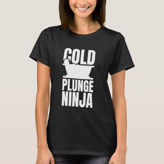 T-shirt Plongée froide Ninja Bain de glace Plongée froide (Devant)