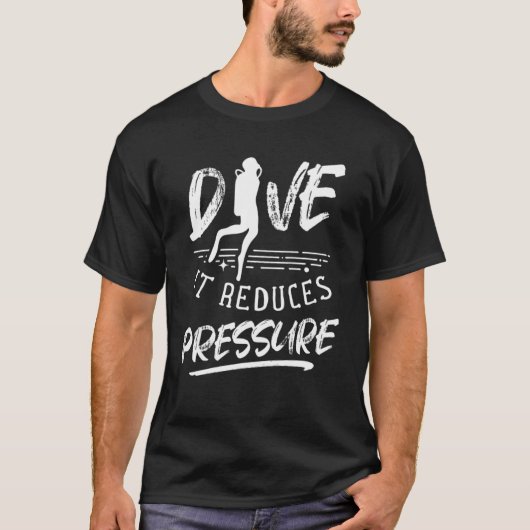 T-shirt Plongée Il Réduit La Pression Plongeurs Plongée Pl (Devant)