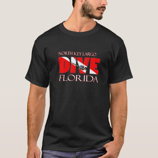 T-shirt Plongée incroyable North Key Largo Floride plongée (Devant)