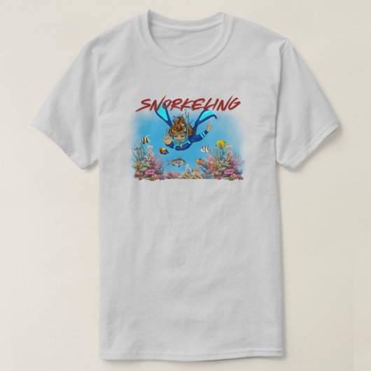 T-shirt plongée libre (Design devant)