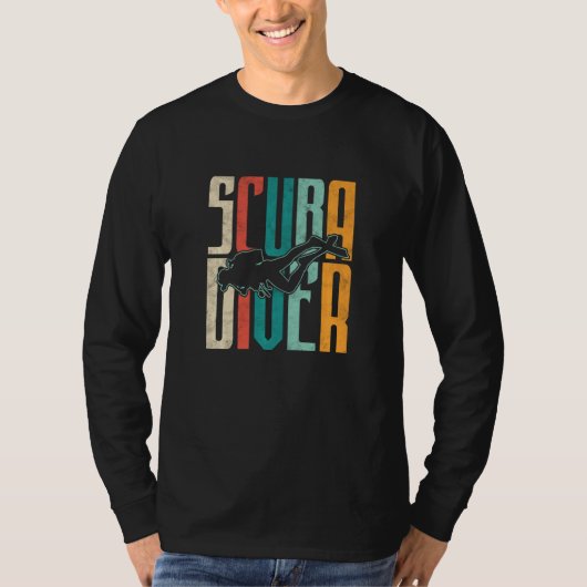 T-shirt Plongée Masque de plongée Scuba Sous-marin Master (Devant)