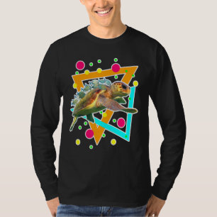 T-shirt Plongée Mer Cute Turtle Fish Plongée Plongée Océan