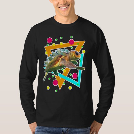 T-shirt Plongée Mer Cute Turtle Fish Plongée Plongée Océan (Devant)