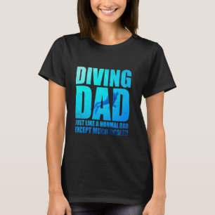 T-shirt Plongée papa est comme une plongée normale drôle p