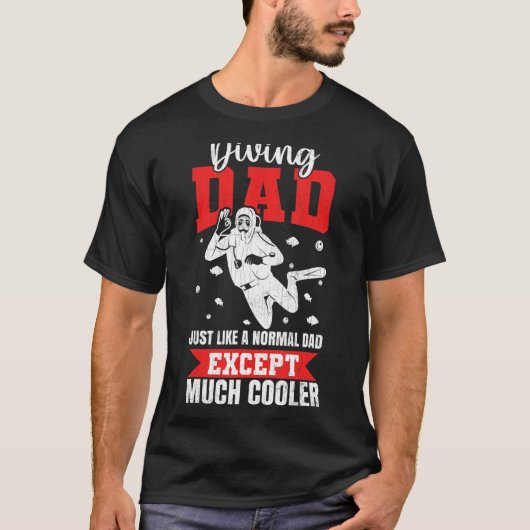 T-shirt Plongée Papa Plongée Plongée Graphique (Devant)