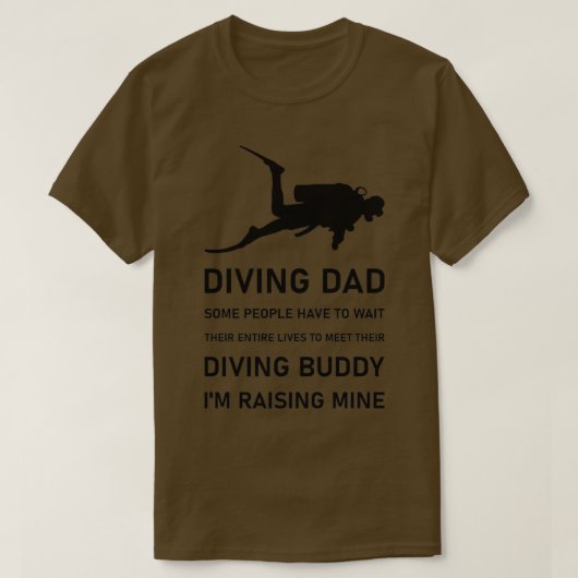 T-shirt Plongée papa Plongée Plongée Plongée sous-marine 1 (Design devant)