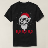 T-shirt Plongée Père Noël H2O H2O H2O H2O drôle Christmas  (Design devant)