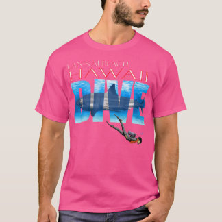 T-shirt Plongée Plage Lanikai Plage Plage Plongée Plongée