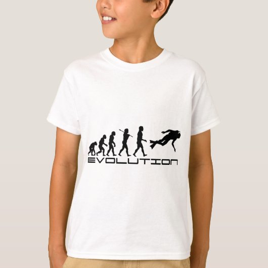 T-shirt Plongée Plongée Eau Sport Evolution Art (Devant)