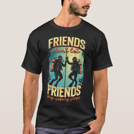 T-shirt Plongée Plongée en Apnée Sécurité Passer (Devant)
