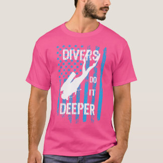 T-shirt Plongée Plongée Graphique Plongée Plongée Faire De