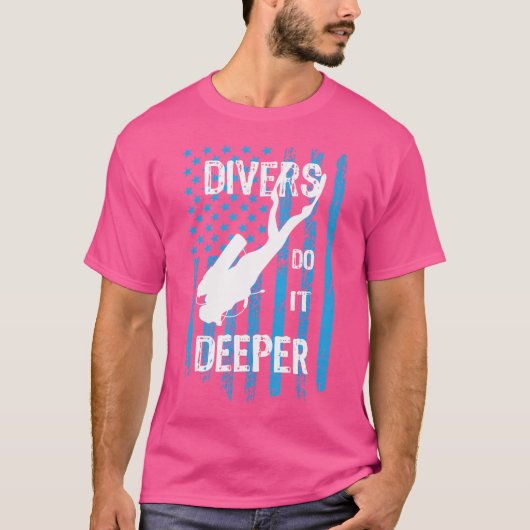 T-shirt Plongée Plongée Graphique Plongée Plongée Faire De (Devant)